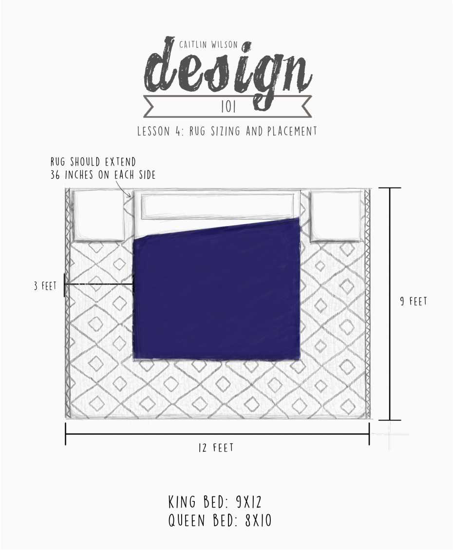 Queen Bed area Rug Size Caitlin Wilson Cw Design 101