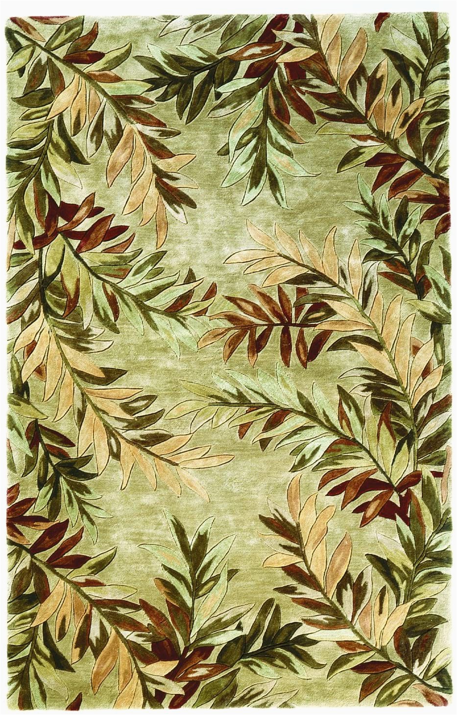 Round Palm Tree area Rug Kas Rugs Spa X76ro Sparta Tropical Branches Round area