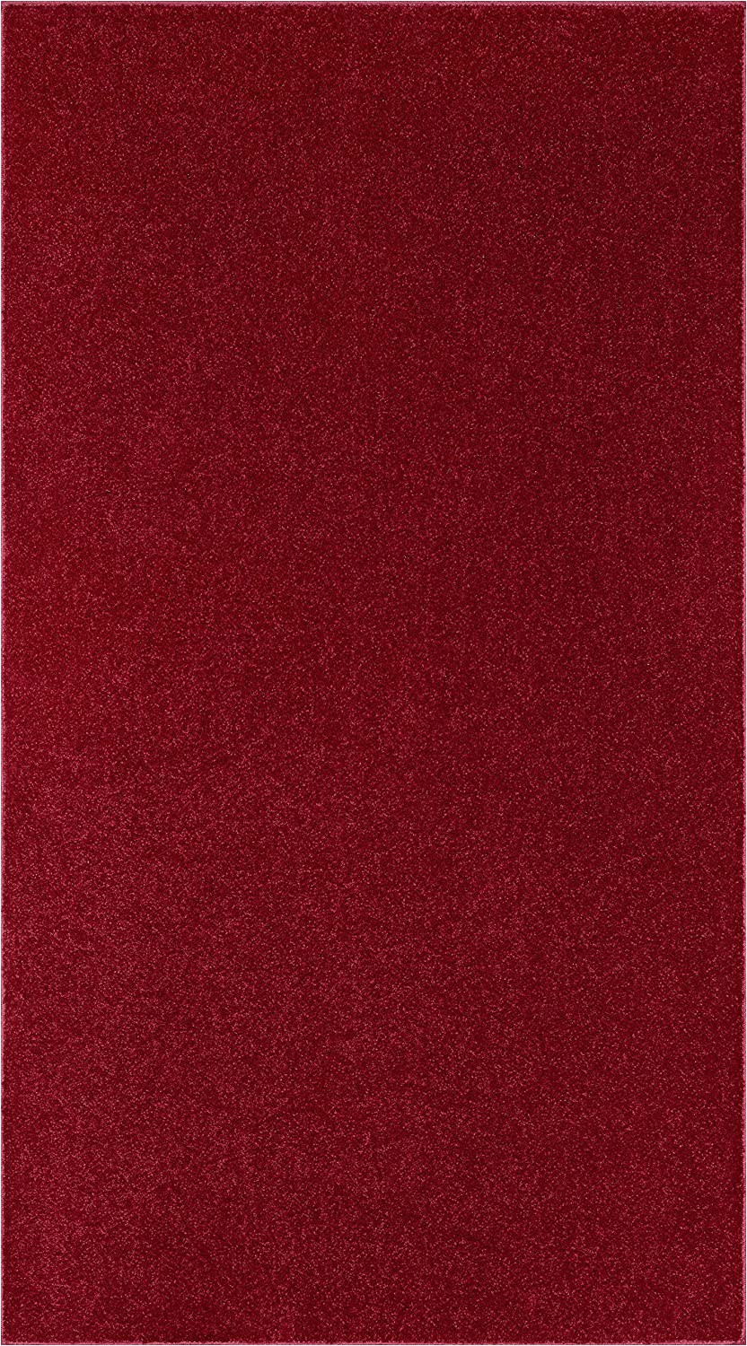 Solid Red 5×7 area Rug Cool Home Our Space Collection solid Color area Rugs Burgundy 5 X 7