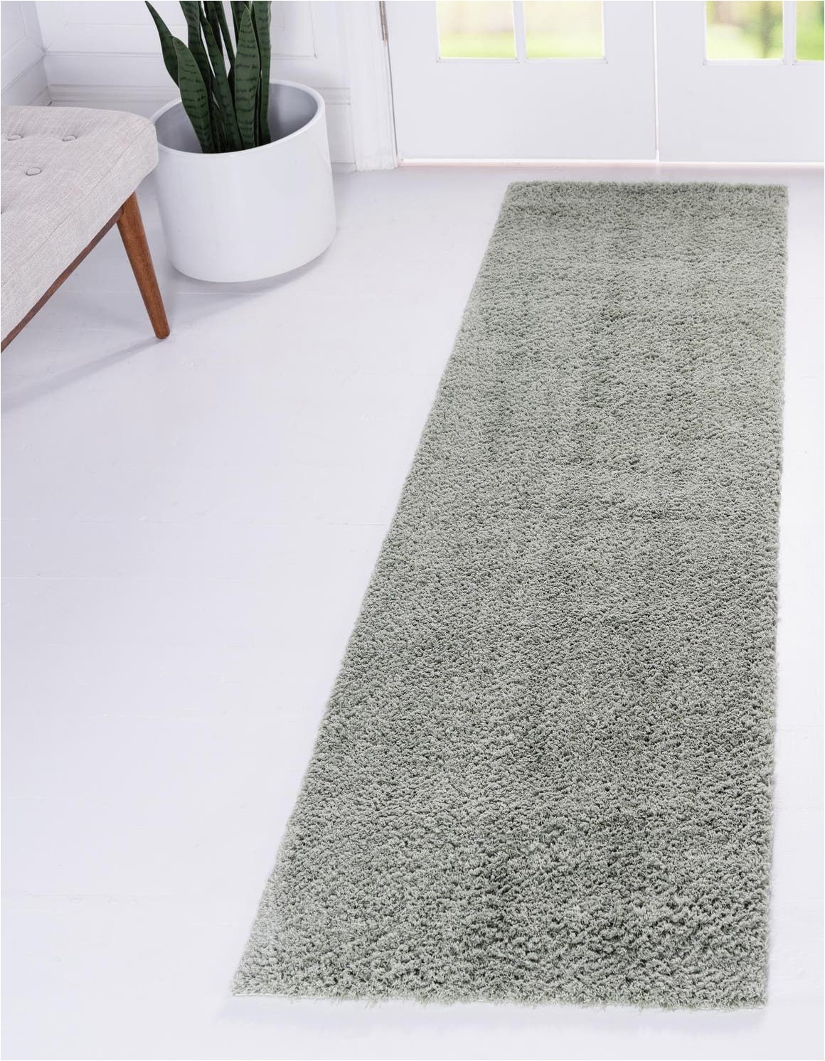 Solid Sage Green area Rug solid Shag Sage Green 10 Ft Runner area Rug In 2020