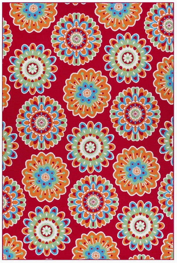 Sonoma Goods for Life area Rugs Floral Medallion Indoor Outdoor area and Throw Rug