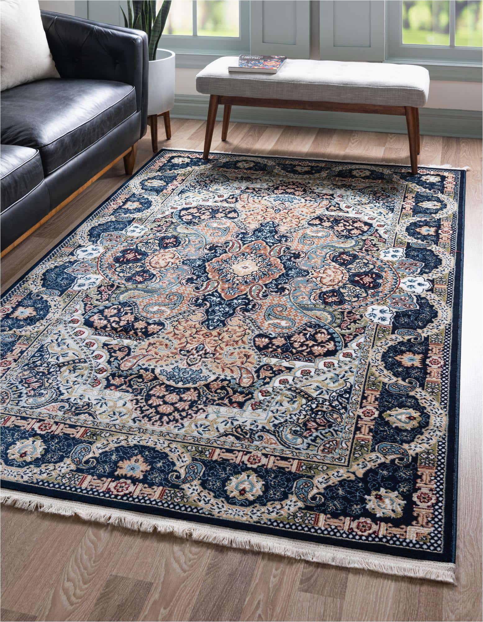 Tan and Blue area Rug 8×10 I Also Loved their Blue 8×10 Rabia area Rug Rt