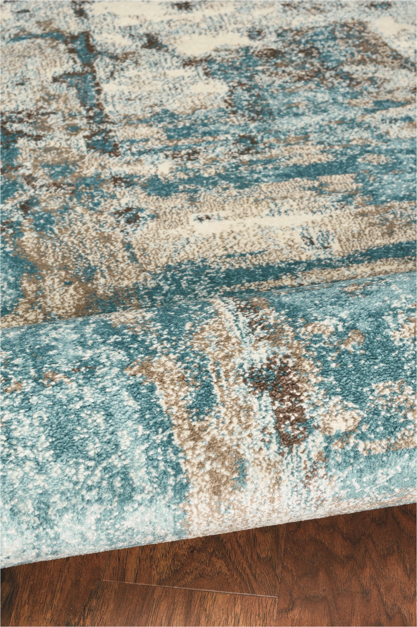 Teal and Ivory area Rugs Kas Watercolors Watercolors area Rugs
