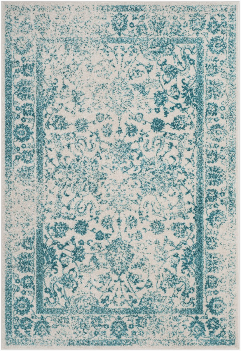 Teal area Rugs for Sale Rugstudio Sample Sale R Ivory Teal area Rug Last Chance