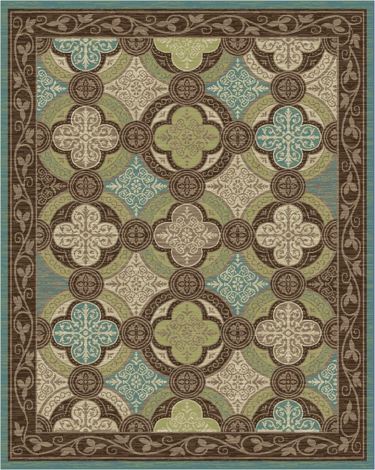 Turquoise and Brown area Rug 8×10 Brookwood Bw Brown Turquoise Contemporary area Rug 7 10"x9 10"
