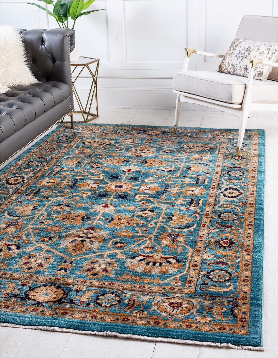 Turquoise and Brown area Rug 8×10 Turquoise 8 X 10 Charlestown Rug