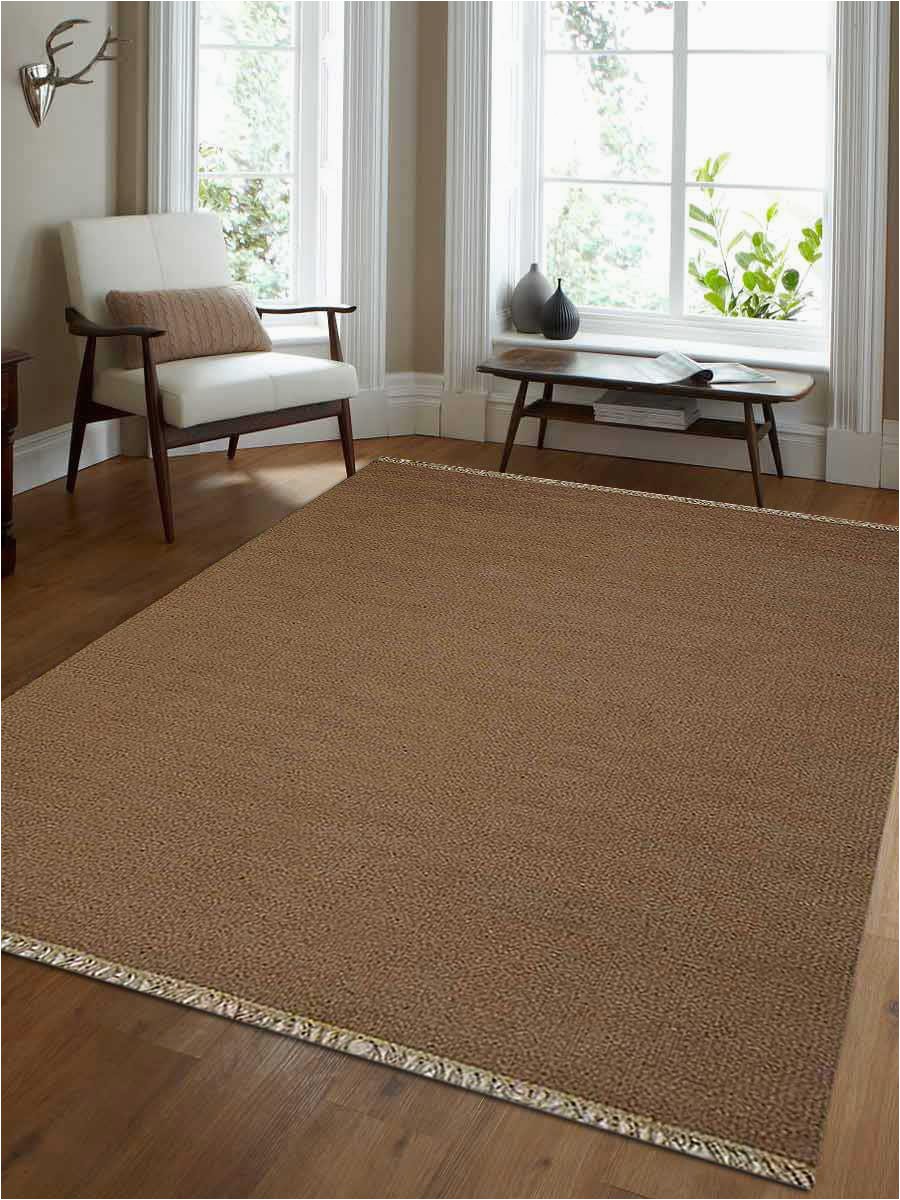 10 X 16 area Rug Hand Woven Modern Carpet Flat Weave Kilim Wool solid Cream 10×16 area Rug