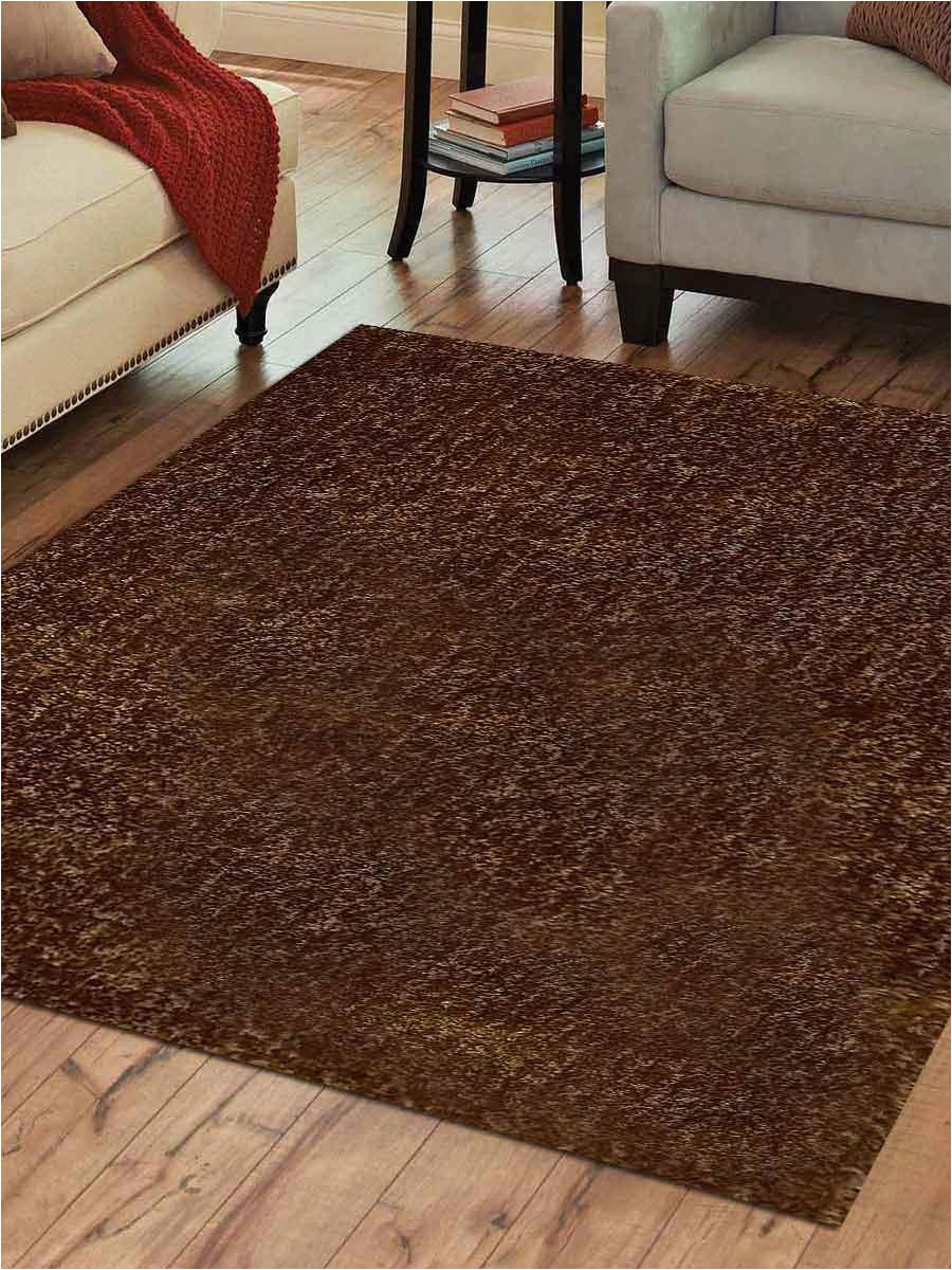 10×10 area Rugs Near Me Modern Shag area Rug Polyester Hand Tufted solid Gold Carpet 10×10