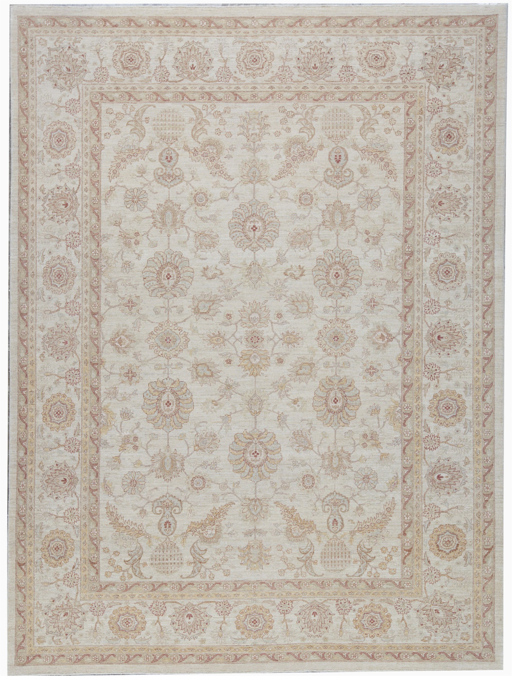 13 by 13 area Rugs E Of A Kind Sultanabad Hand Knotted 10 4" X 13 9" Wool Beige area Rug