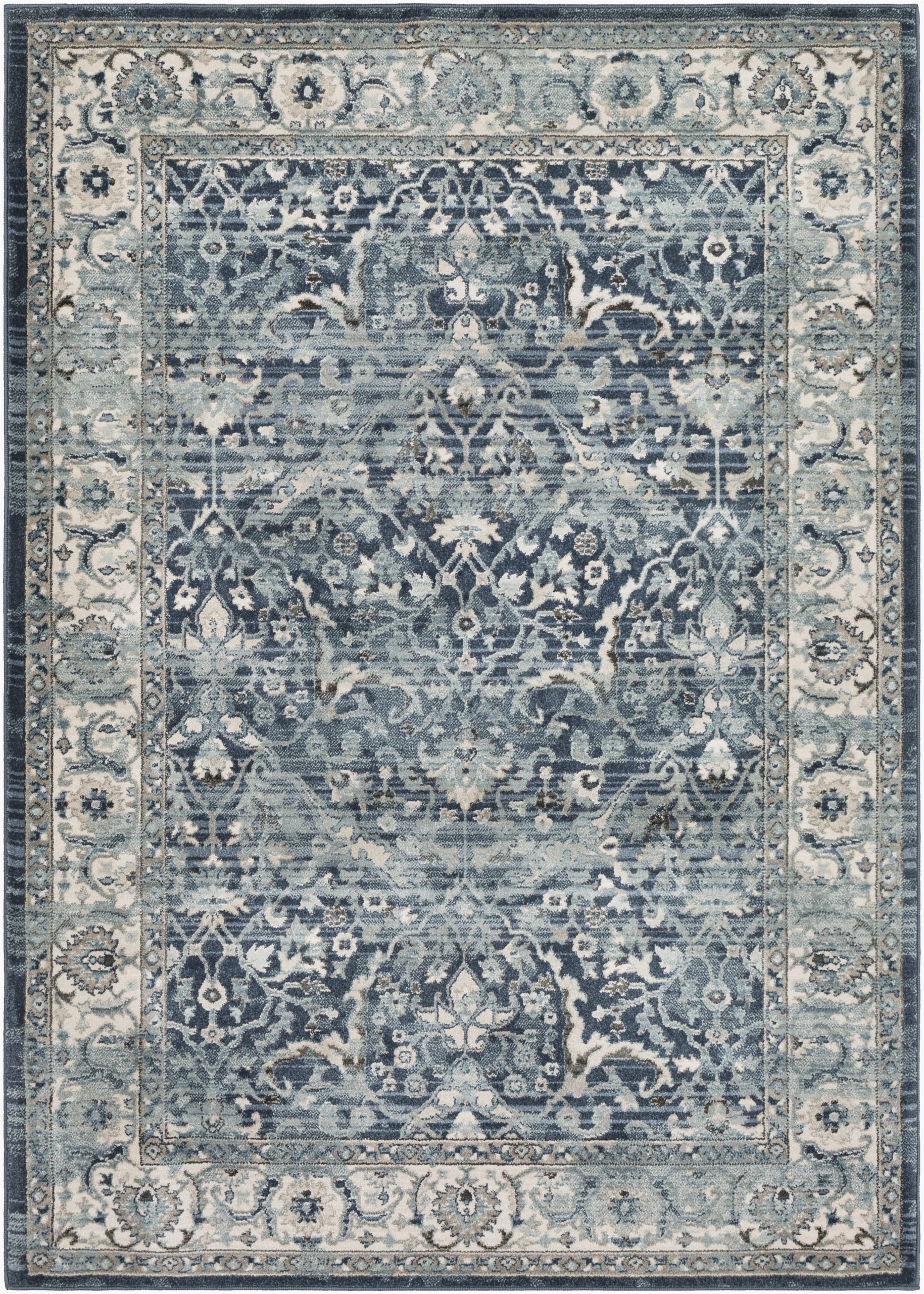 2 by 3 area Rugs Mesopotamia Distressed Traditional Navy Grey 2 X 3 area Rug