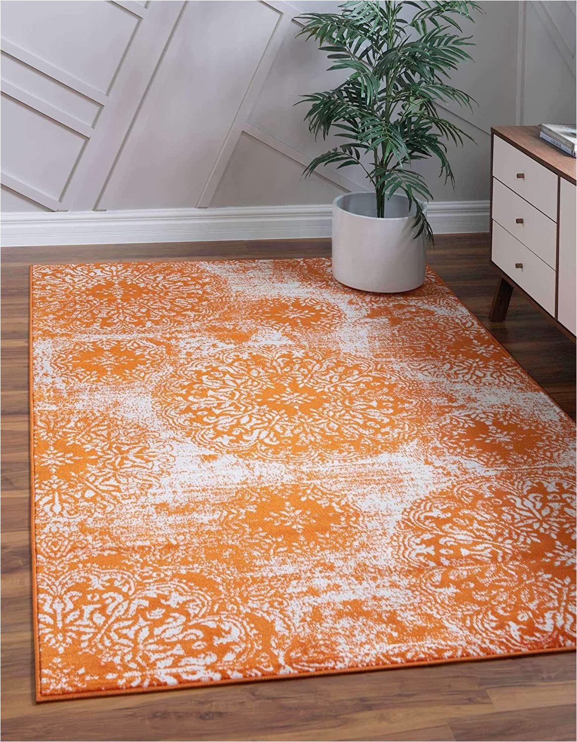 4 X 6 area Rugs with Rubber Backing Unique Loom sofia Traditional area Rug 4 0 X 6 0 orange