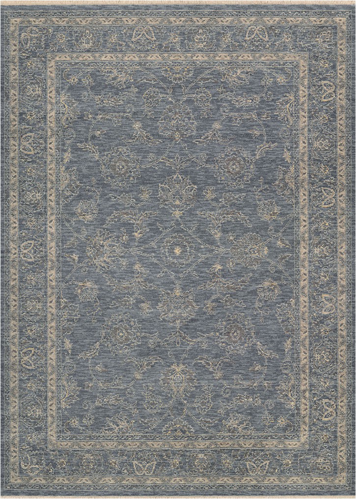 6 by 7 area Rug Couristan Elegance 4517 0501 Blue 5 6" X 7 8" area Rug Last One