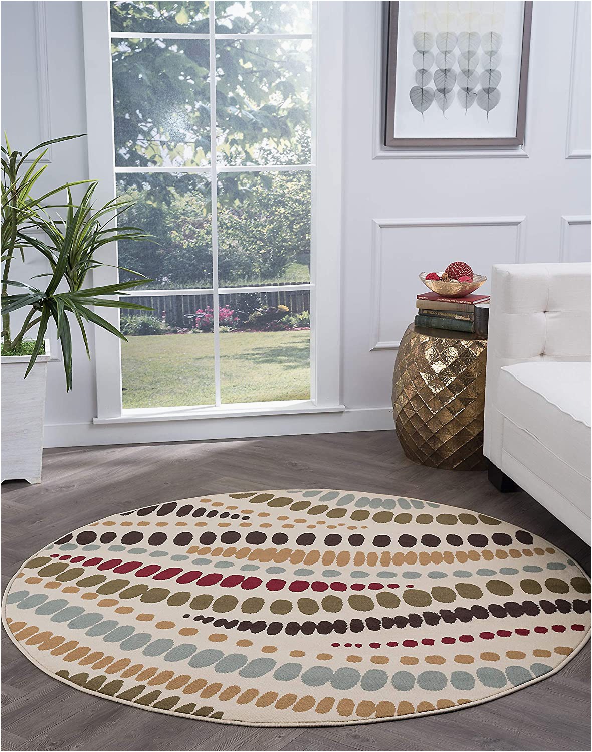 7 Feet Round area Rugs Amazon Tayse Allie Beige 8 Foot Round area Rug for