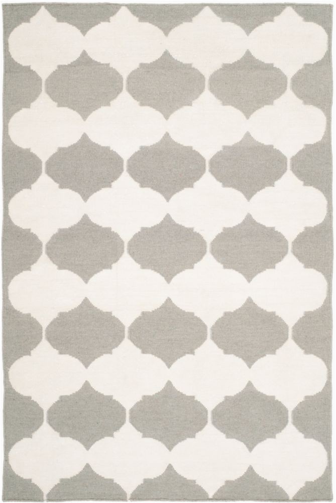 8ft by 8ft area Rug Dhurries Jackie Grey Ivory 5 Ft X 8 Ft area Rug