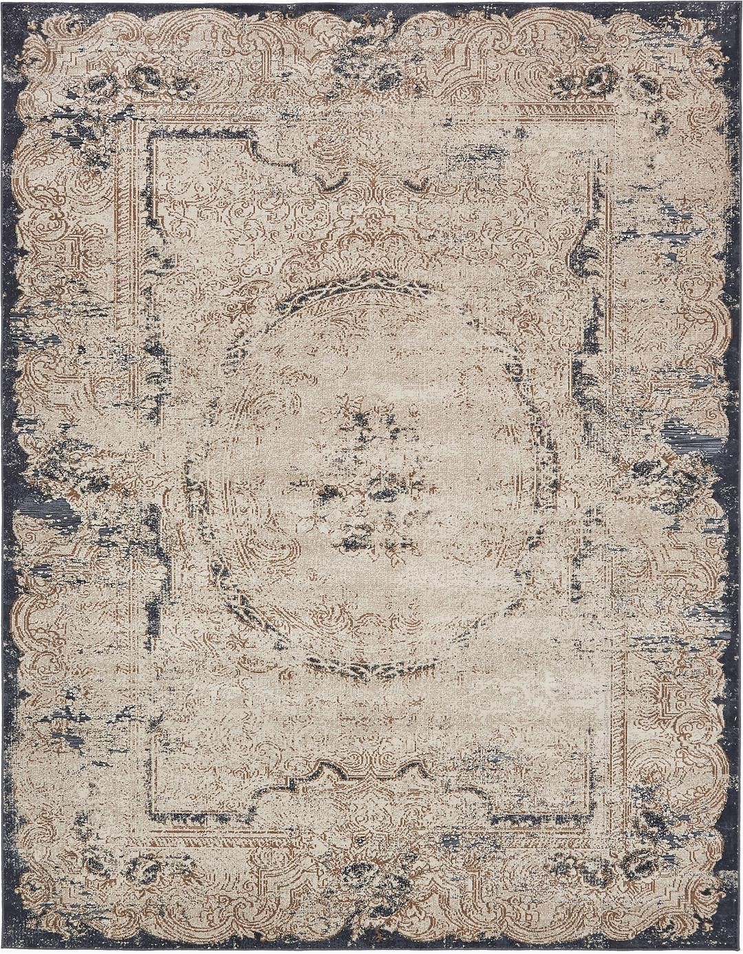 8×10 Farmhouse Style area Rugs Cream 8 X 10 Villa Rug area Rugs Rugs