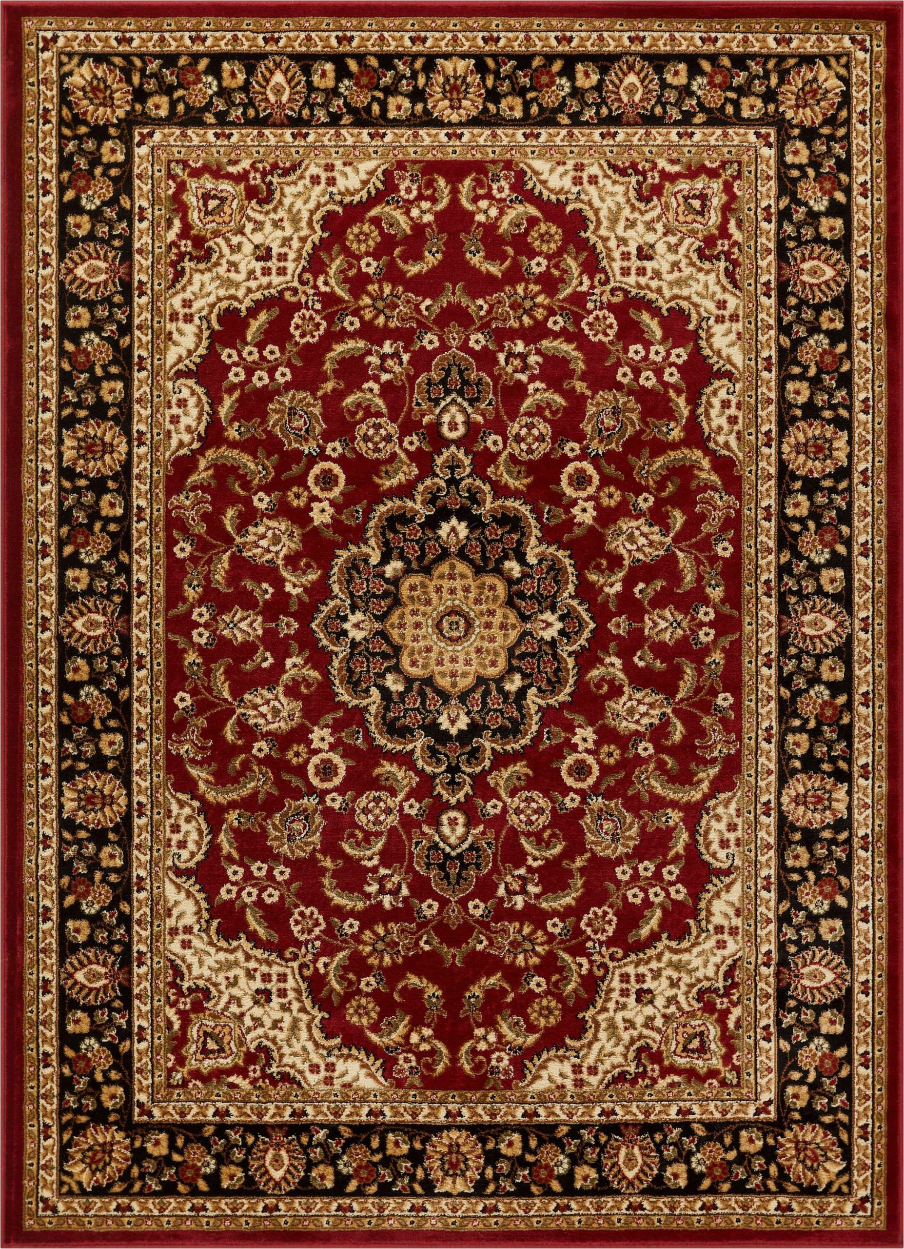 Area Rugs Black Friday 2019 Cobbins Medallion Red Beige Black area Rug