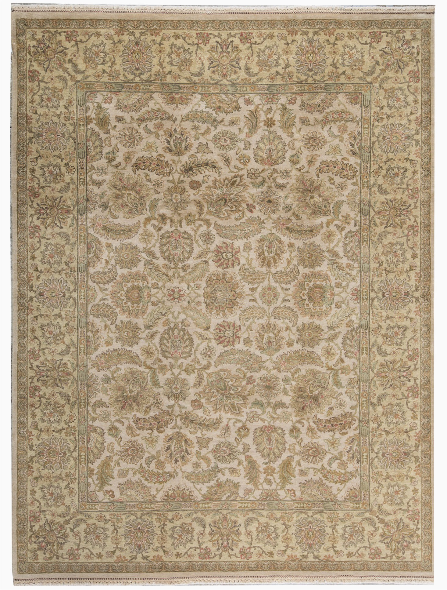 Area Rugs Larger Than 9×12 E Of A Kind Modn Mughal Hand Knotted Ivory Gold 9 X 12 Wool area Rug
