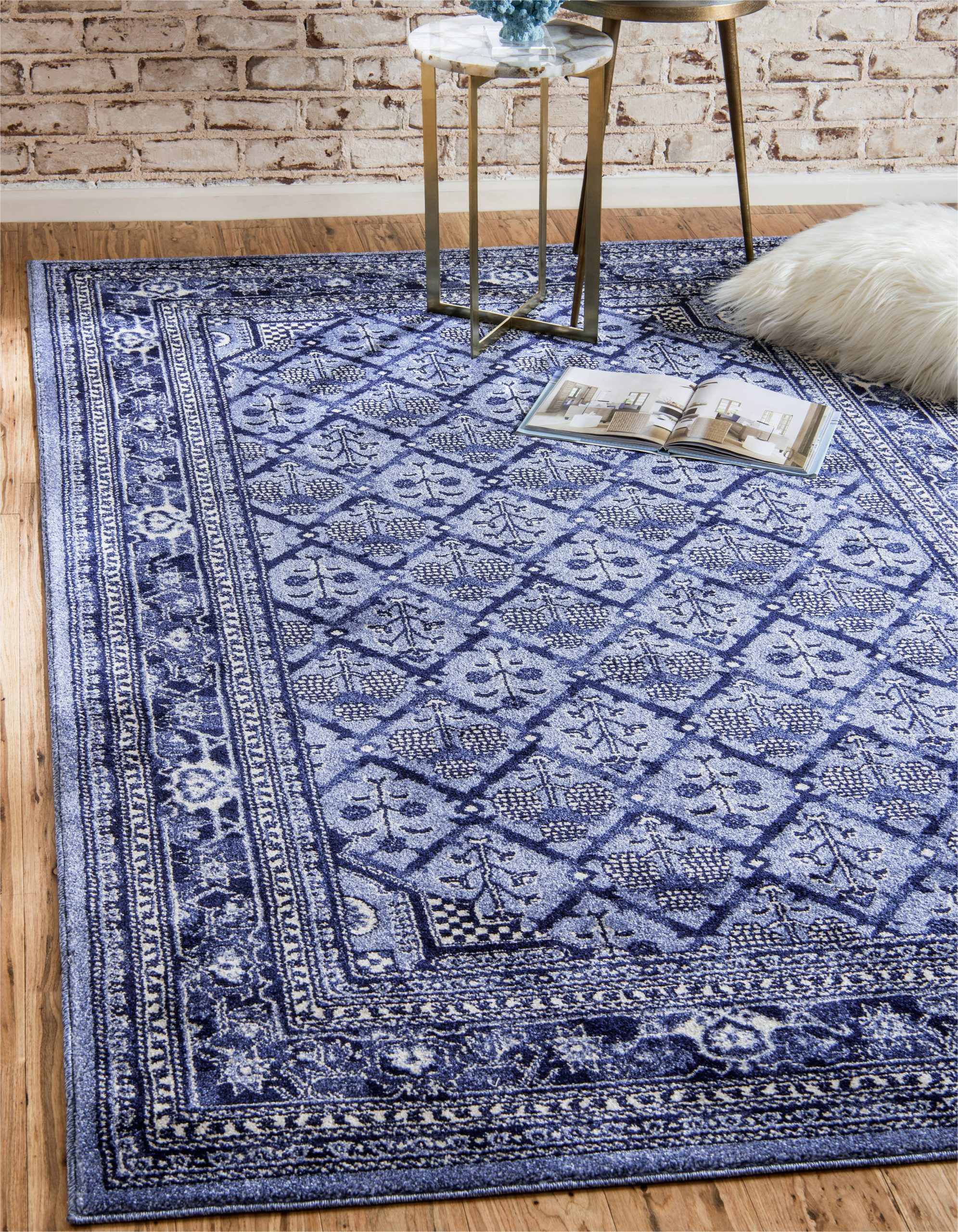 Area Rugs with Blue Accents Steven Blue area Rug
