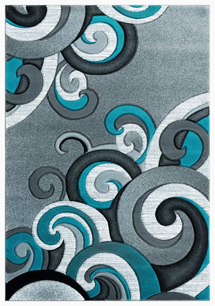 Area Rugs with Grey and Turquoise United Weavers Bristol 2050 Rhiannon Turquoise area Rug