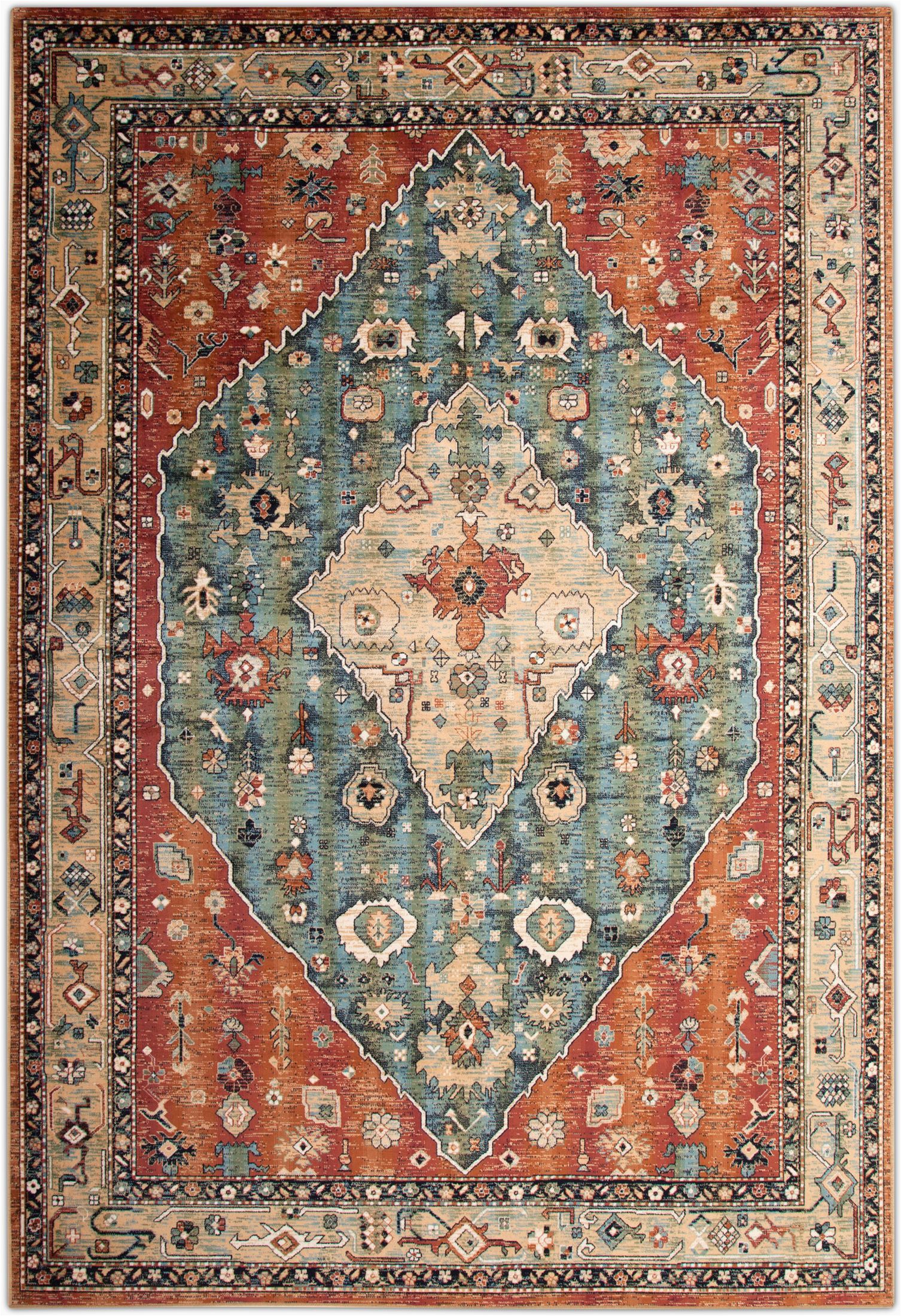 Art Van area Rugs 8×10 sonoma area Rug Aqua and Celadon