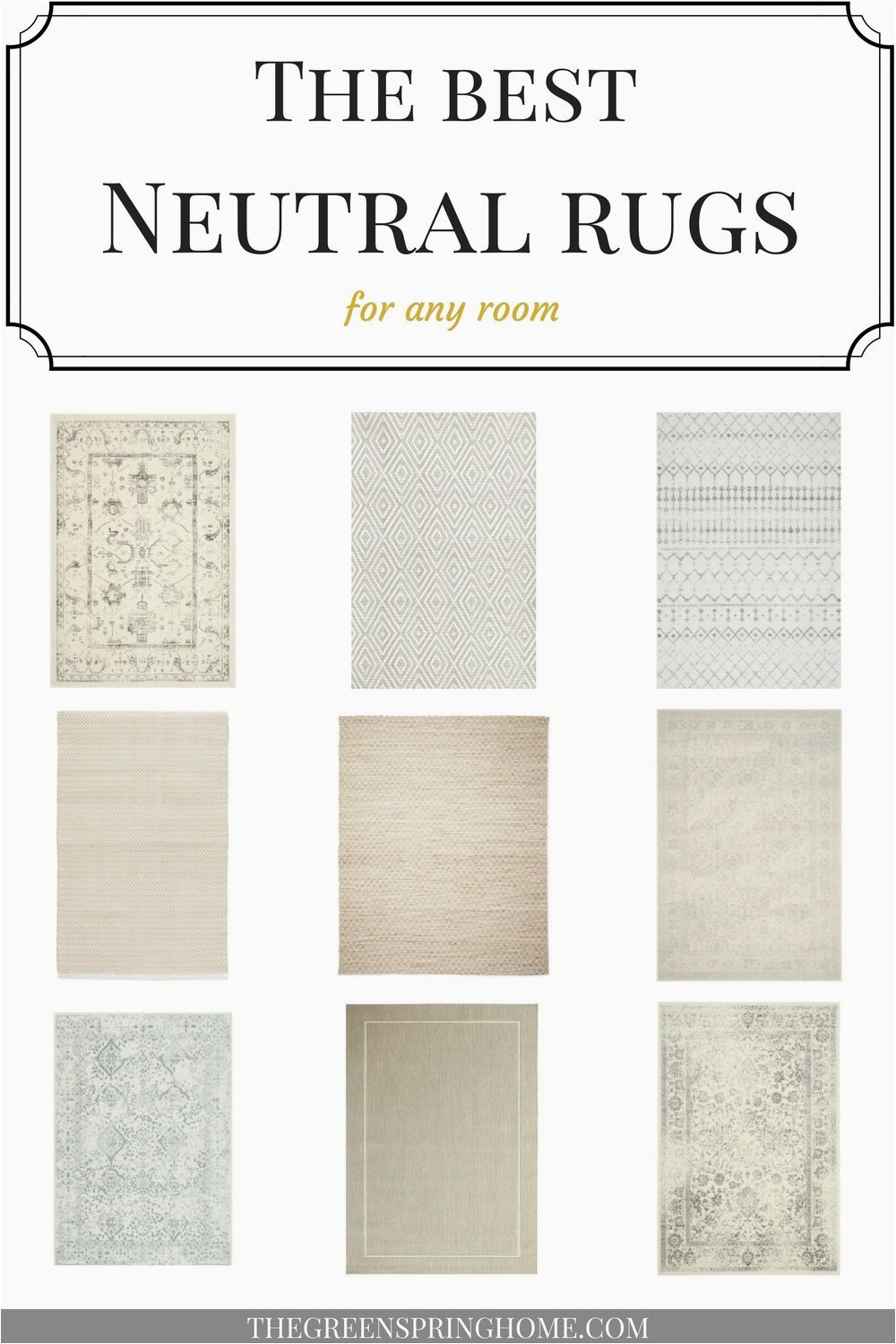 At Home area Rugs 8×10 Neutral area Rugs for Any Room the Greenspring Home