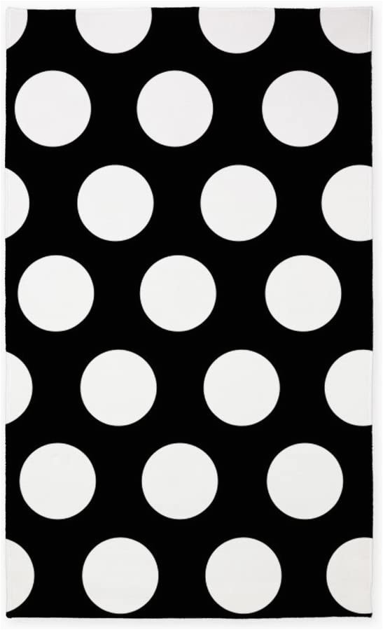 Black and White Polka Dot area Rug Amazon Cafepress Black and White Polka Dot 3 X5