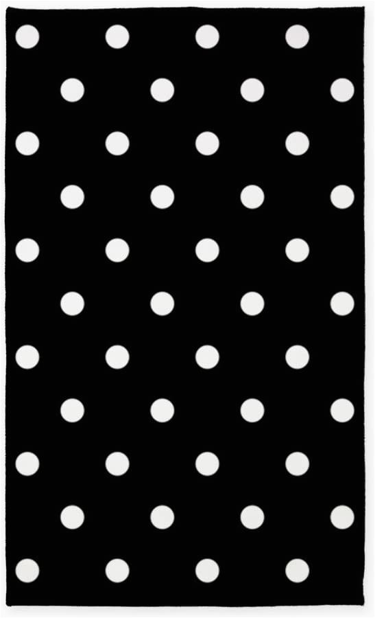 Black and White Polka Dot area Rug Amazon Cafepress Black and White Polka Dots Decorative