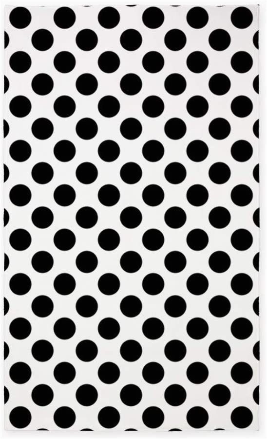 Black and White Polka Dot area Rug Amazon Cafepress Black Polka Dots Decorative area Rug