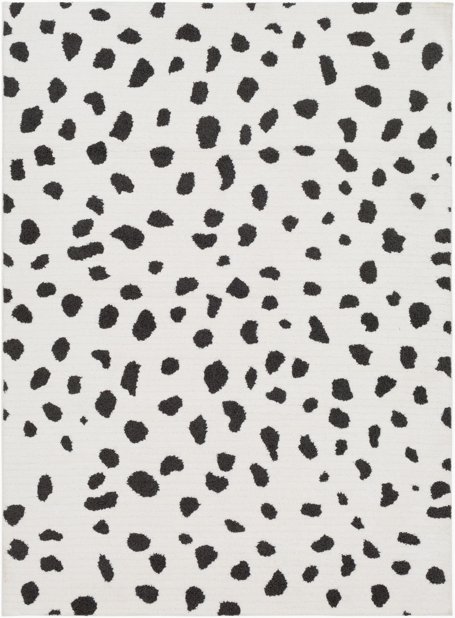 Black and White Polka Dot area Rug Home Accents Moroccan Shag 2 X 3 Rug Black White In 2020