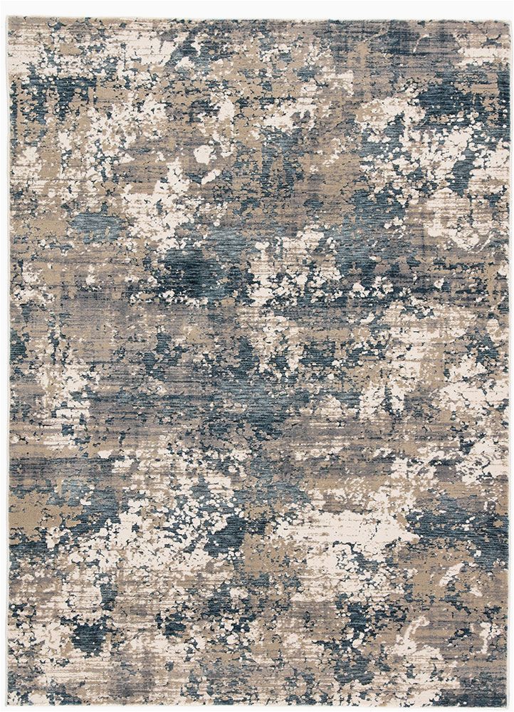 Blue Gray and Tan area Rug Aireloom Air02