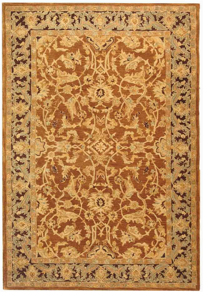Brown and Rust Colored area Rugs Safavieh Anatolia An545a Rust Brown area Rug
