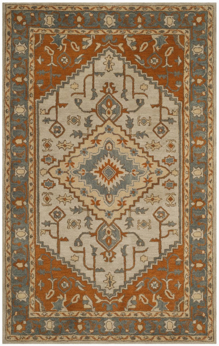 Brown and Rust Colored area Rugs Safavieh Heritage Hg406a Light Blue Rust area Rug