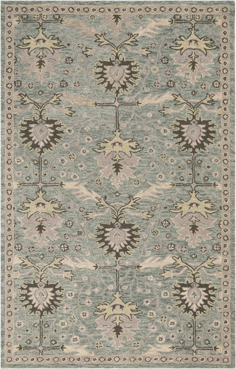 Brown and Seafoam Green area Rugs Nourison Jazmine Jaz02 Seafoam Green Wool Hallway area Rug nor Jaz02 Seafoam