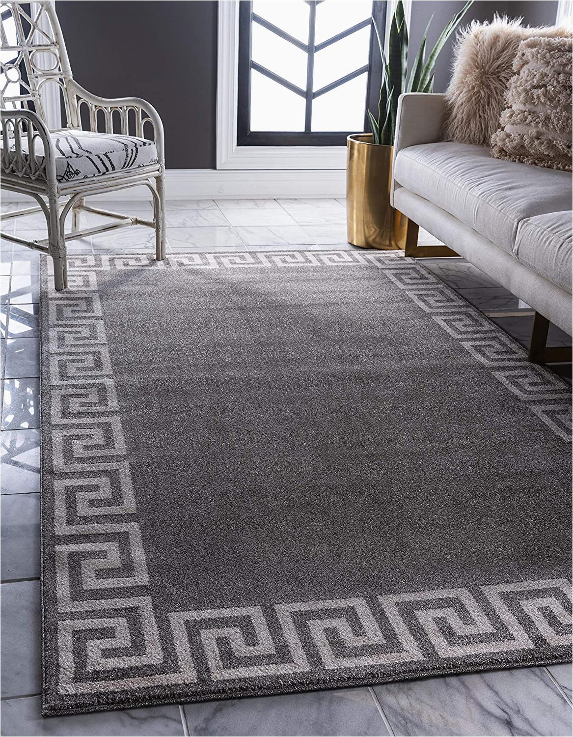Cheap 7 X 10 area Rugs Unique Loom athens Geometric Casual area Rug 7 X 10 Rectangle Gray