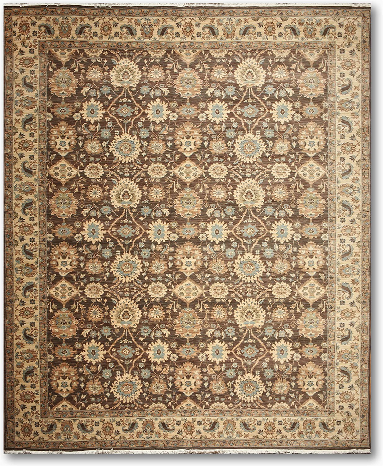 Chocolate Brown and Turquoise area Rugs 9 X12 Gunther Beige Chocolate Brown Turquoise Multi