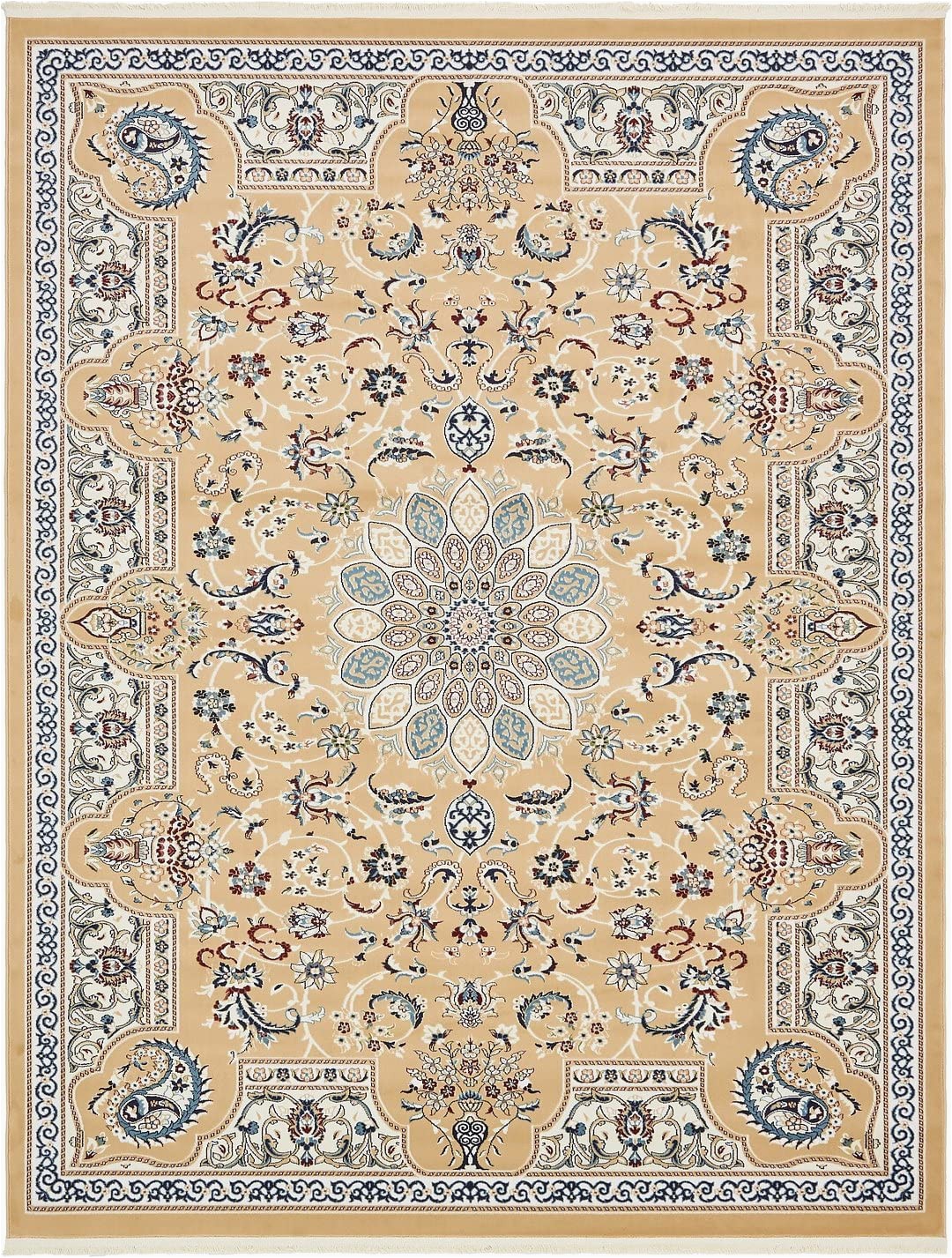 Country area Rugs 8 X 10 Amazon Nain Collection Persian isfahan Design