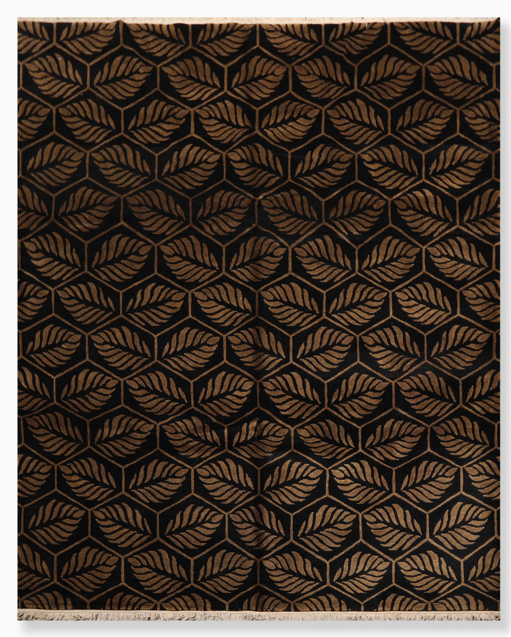 Dark Brown 8×10 area Rug E Of A Kind Guerro Hand Knotted Dark Brown 8 X 10 Wool area Rug