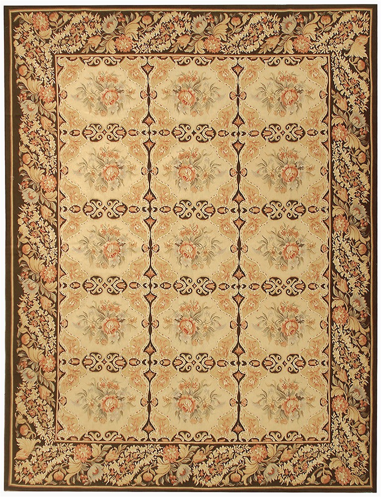 Dark Brown and Gold area Rugs Due Process Aubusson Avignon Gold Dark Brown area Rug