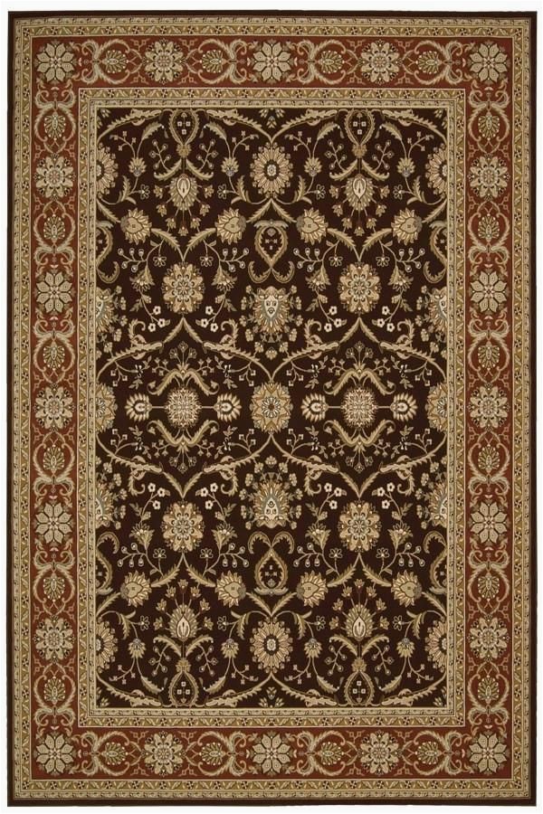 Dark Brown and Gold area Rugs Nourison Persian Crown Pc001 area Rug