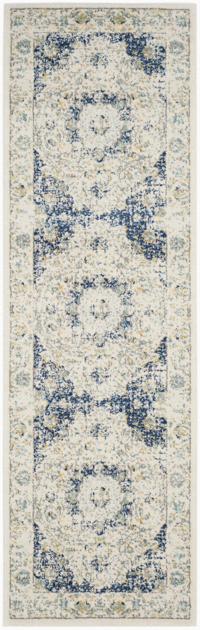 Elson Ivory Gray area Rug Elson oriental Ivory Blue area Rug