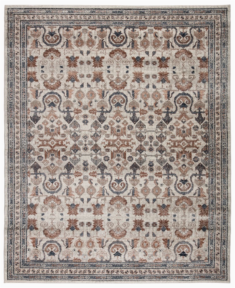 Gray and Rust area Rug Colette Tribal Rust Gray area Rug 5 3"x7 7"