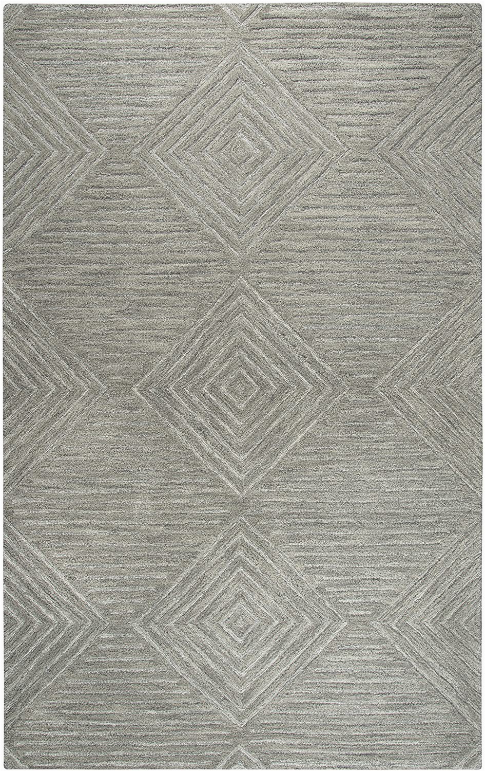 Gray and Rust area Rug Rizzy Home Idyllic Collection Wool area Rug 9 X 12 Gray Gray Rust Blue solid