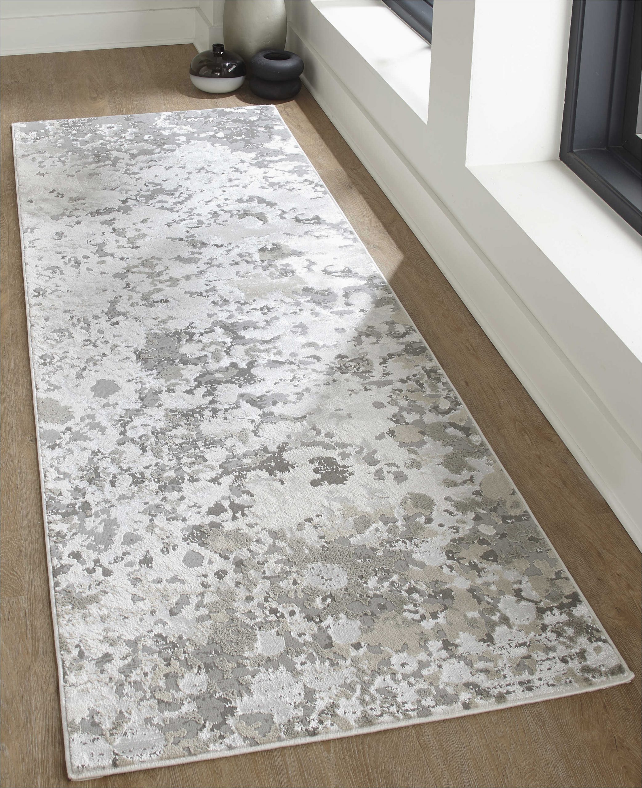 Grey and Silver area Rugs Feizy Rugs Micah Silver Gray 2 10 X 7 10 Runner Rug