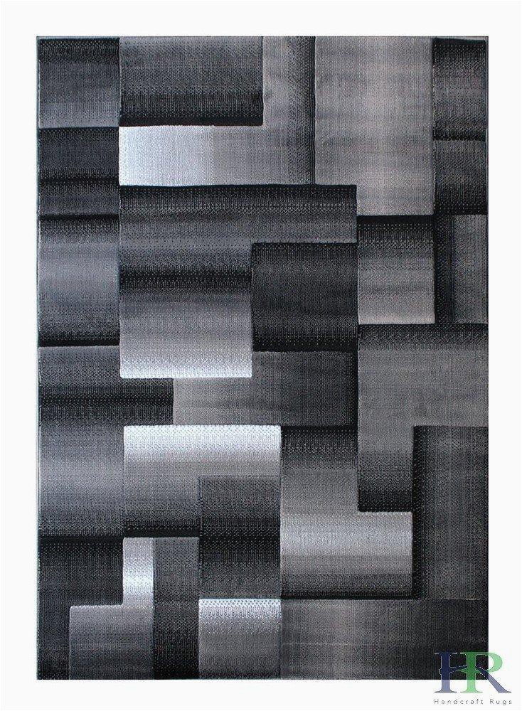 Grey and Silver area Rugs Modern Contemporary Geometric area Rug Gray Silver