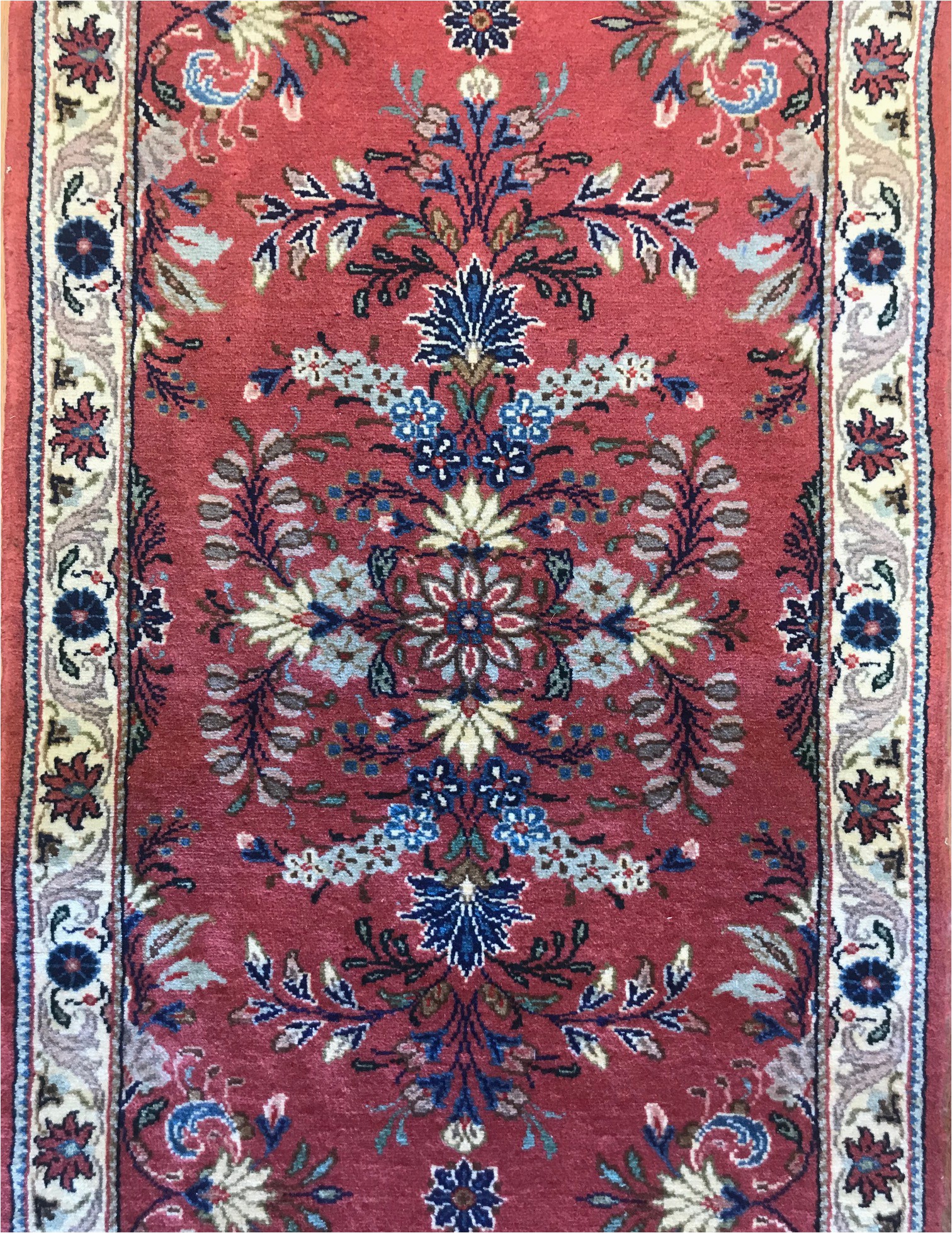 Kashan Design Runner area Rug Kashan 9 7" X 2 7"