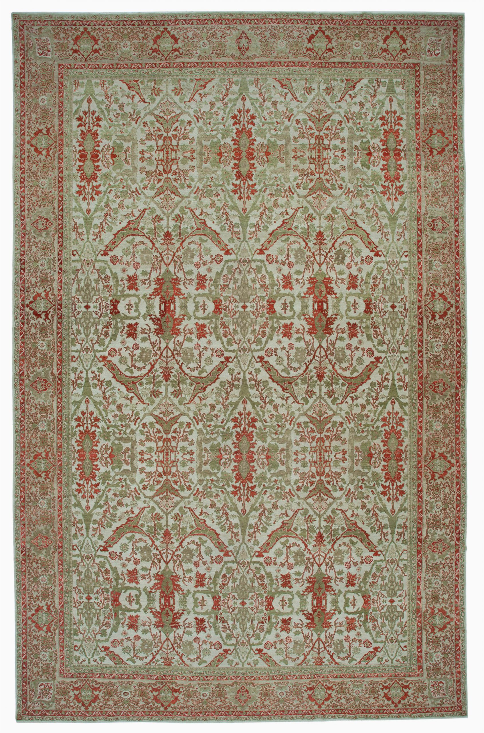 Large area Rugs 12 X 18 12×18 Beige Turkish Wool Oushak area Rug