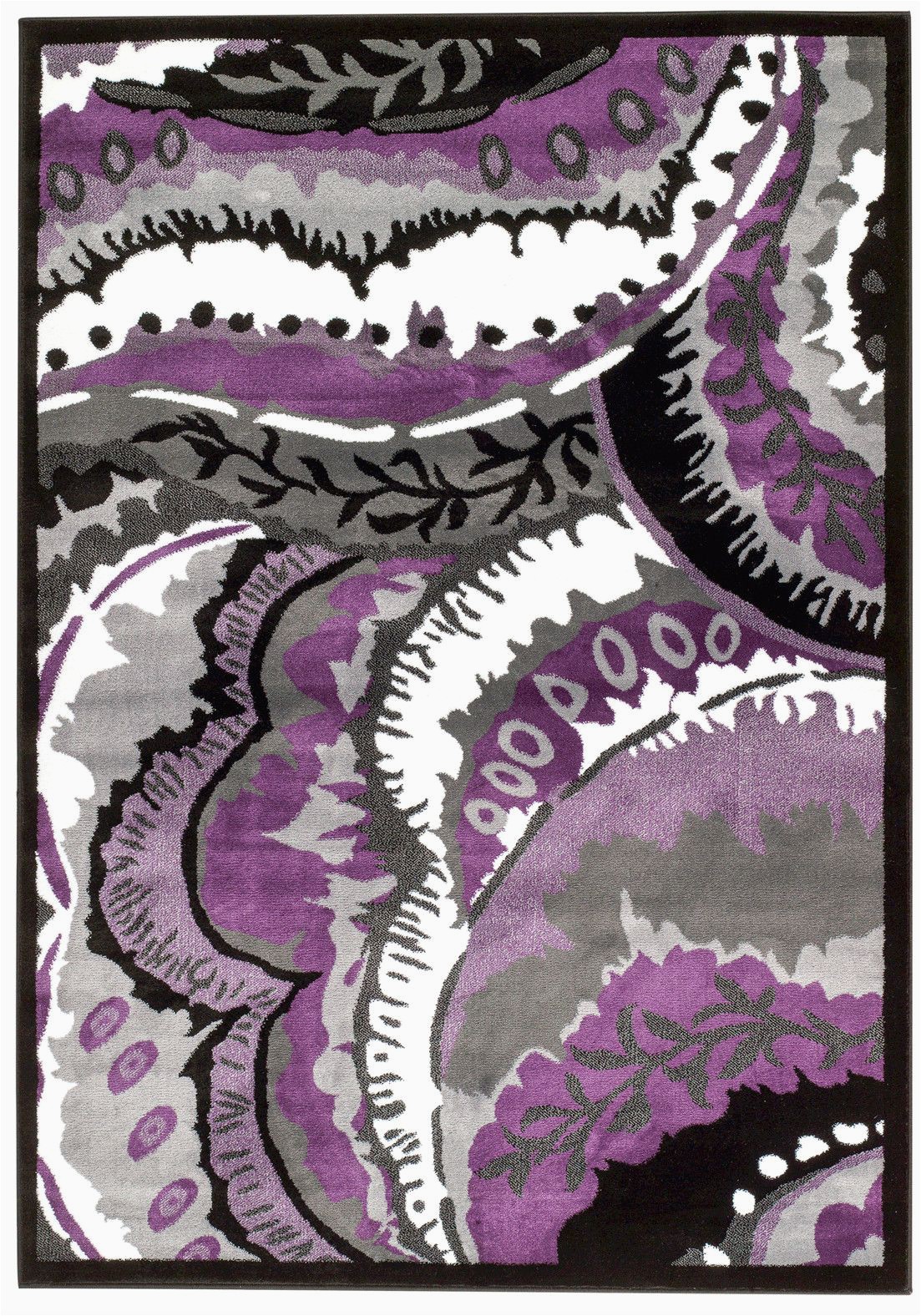 Lavender and Gray area Rug Alize Abstract Purple Gray area Rug