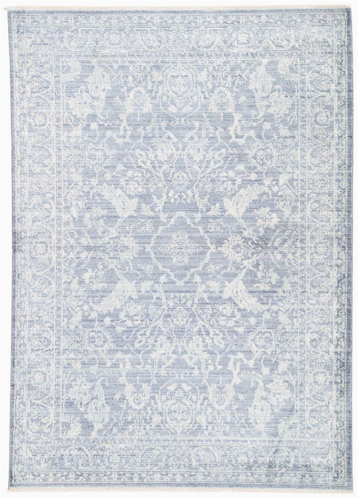 Light Blue and White area Rug Lumineer Floral Blue & White area Rug In 2020