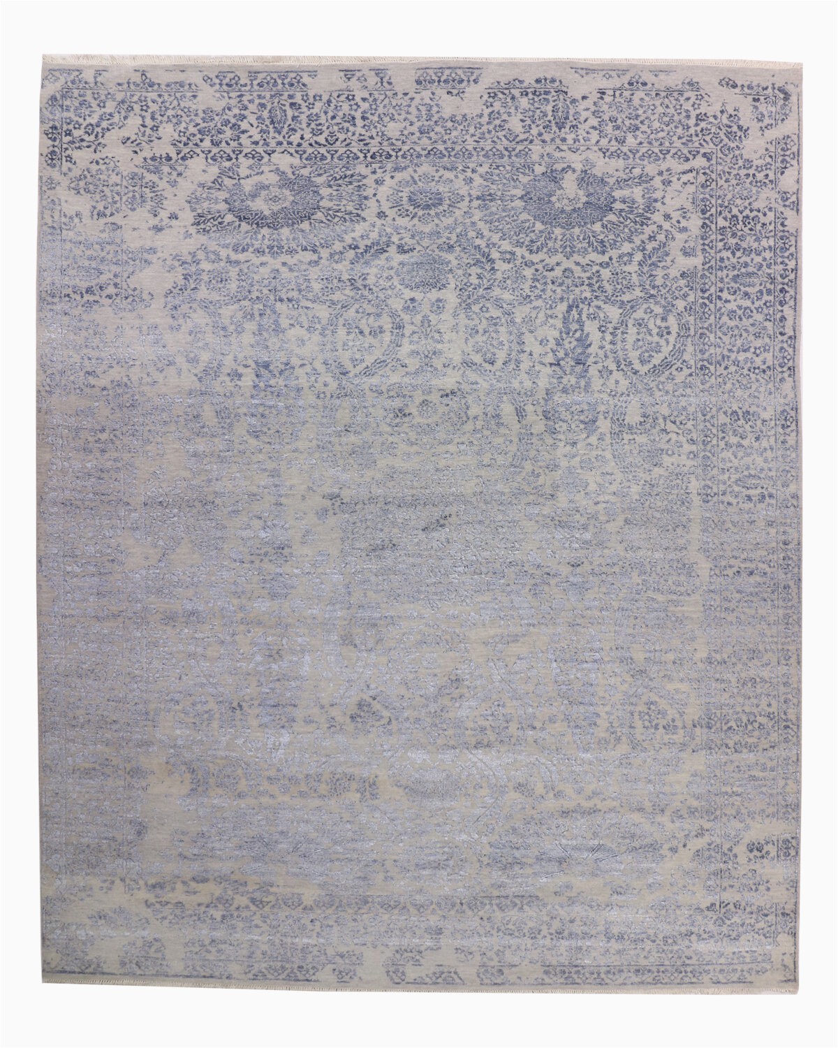 Light Gray area Rug 9×12 solo Rugs Wanetta Hand Knotted Wool area Rug Light Gray Dark Gray 9 X 12