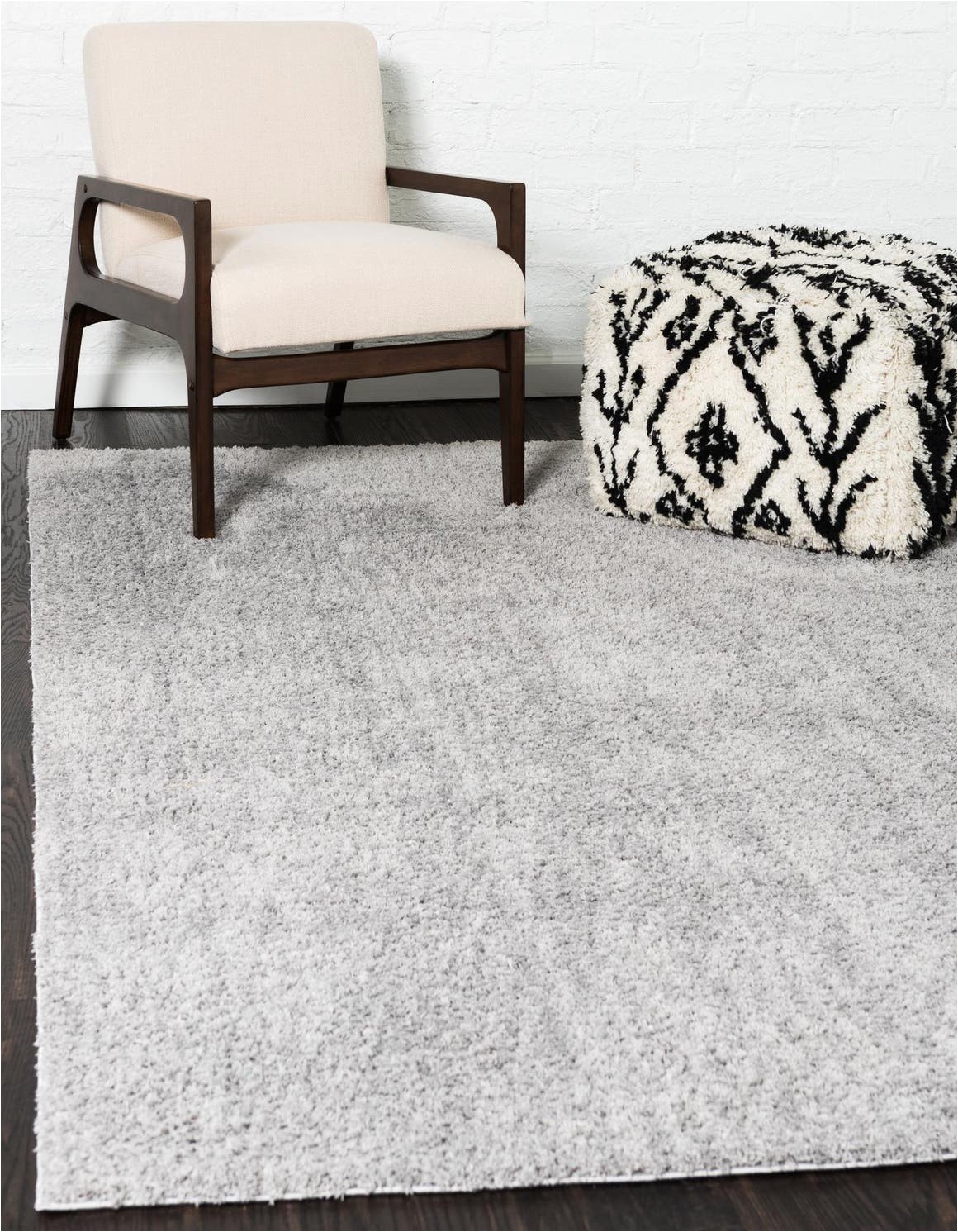 Light Grey area Rug 8×10 Light Gray 8 X 10 solid Shag Rug